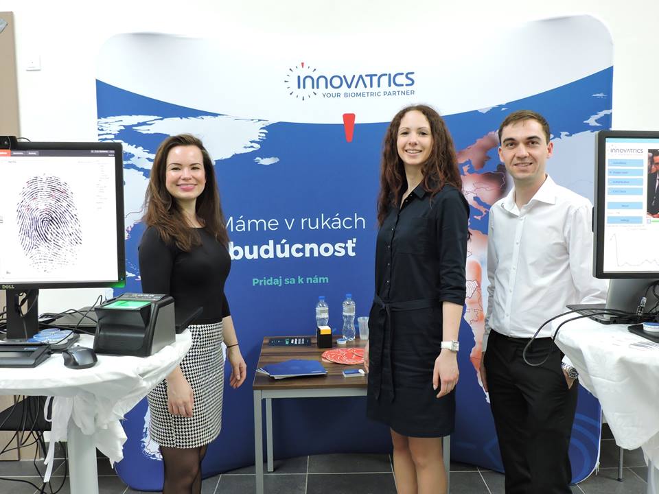 Innovatrics booth at Night of Chances Technology, Brno
