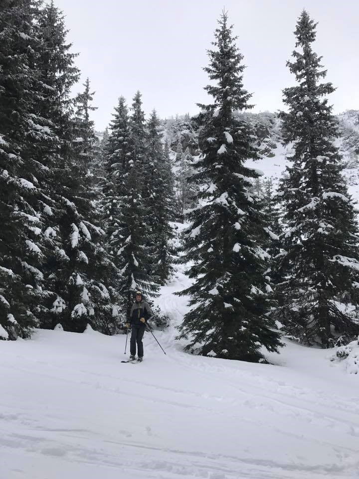 Backcountry skiing 
