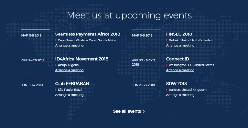 Innovatrics 2018 Upcoming events